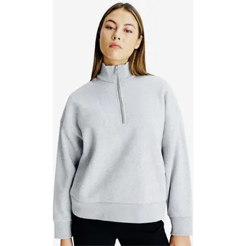 Dámská mikina DECATHLON Dámská mikina s límcem na zip Elementals 2XL ŠEDÁ