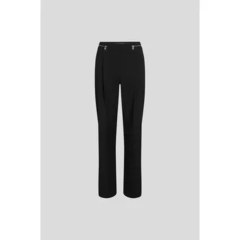 Dámské kalhoty KALHOTY KARL LAGERFELD TAILORED WAIST ZIP PANTS BLACK