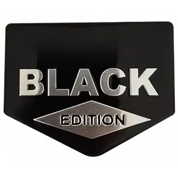 Znak automobilu Samolepící kovový znak BLACK EDITION 80X62 mm