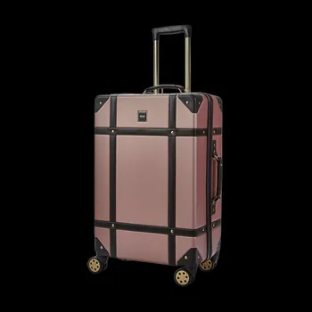 Plastový kufr ROCK Vintage M - růžová