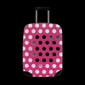 Obal na kufr CASEMATES Polkadot L - růžová
