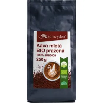 Káva BIO pražená káva mletá 100% ARABICA (Zdravý den) balení: 250 g