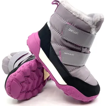 Dívčí zimní obuv Dívčí zimní boty Geox Trekkyup B ABX Grey/ Purple 31, Vnitřní délka boty: 20,0 cm