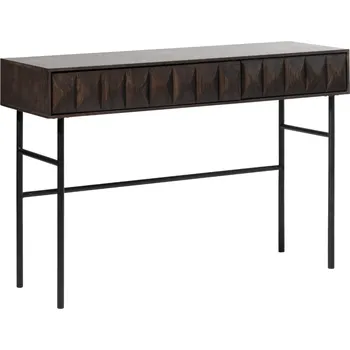 Toaletní stolek Tmavě hnědý dubový toaletní stolek Unique Furniture Latina 117 x 39 cm