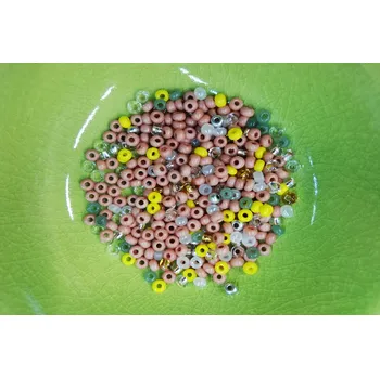 Dětské navlékací korálky Korálky PRECIOSA rokajl mix barev a velikostí č.2 - 10g