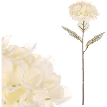 umělá květina Hortenzie - umělá řezaná květina, krémová