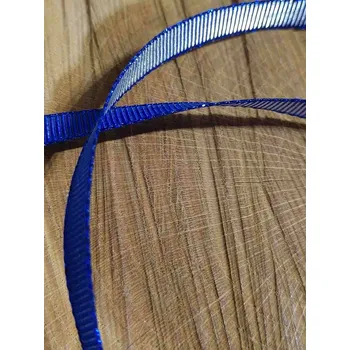 Stuha Stuha rypsová měňavá 10 mm barva modrá stříbrná