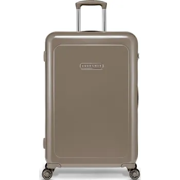 Plastový kufr SUITSUIT® Blossom Plaza Taupe L - hnědá