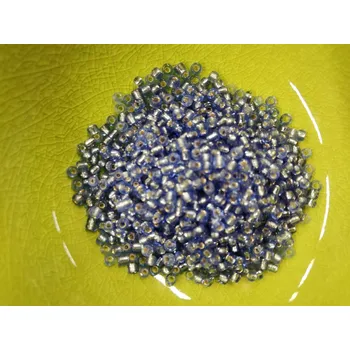 Dětské navlékací korálky Korálky PRECIOSA rokajl vel.10/0 - modrá lesklá s průtahem - 10g