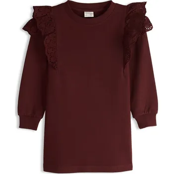 Dívčí šaty GATE Mikinové šaty s madeirovým detailem 5Y 825-0153/584