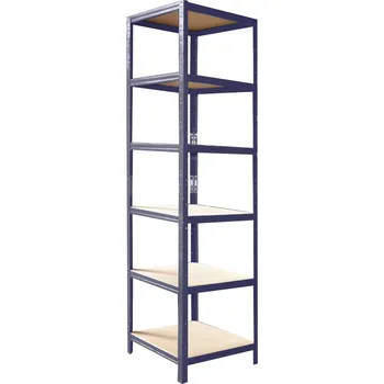 regál meets-ecommerce UG Policový regál 200x40x50, 4-7 polic barva: modrá, počet polic: 6 polic