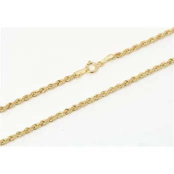 Řetízek Dámský řetízek ze žlutého zlata valis 50cm ZLR1254F + DÁREK ZDARMA