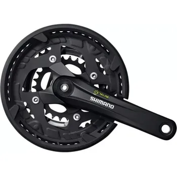 Klika na kolo SHIMANO FC-T4010-T 3x9 170 mm 48x36x26z (oktalink) s krytem černé (SHIMANO kliky ALIVIO FC-T4010-T oktalink 3x9 170 mm 48x36x26z s krytem černé)