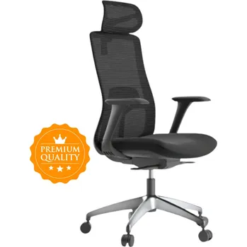 MERCURY Kancelářská židle WISDOM, černý plast, černá