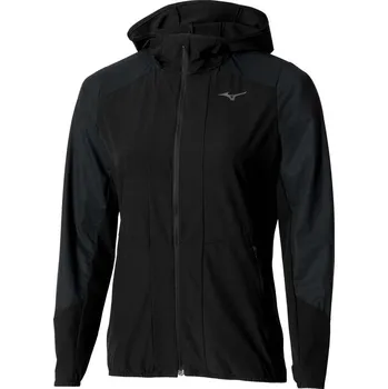 Dámská větrovka Dámská sportovní bunda Mizuno Active Alpha Hodded Jacket(W) / Black Velikost: XL