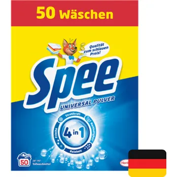 Prací prášek Spee prací prášek 50 dávek Universal 2,5 kg (Dovoz: Německo)