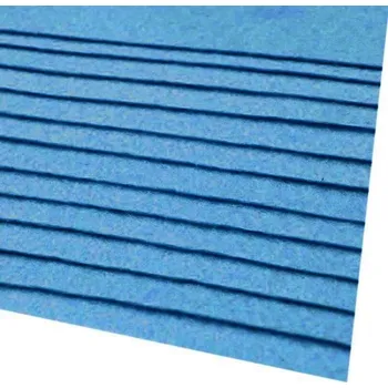 Barevná dekorační plsť A4 -166 g/m2 - 07 - modrá