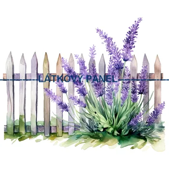 Látkový panel - Levandule - LE-90 Velikost: 15x15cm, Materiál: Mikroplyš