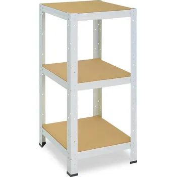 regál meets-ecommerce UG Policový regál 100x50x50, 3-4 police barva: bílá, počet polic: 3 police