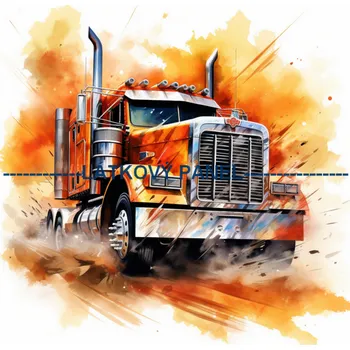 Látkový panel - Auto - AM-60 Velikost: 35x35cm, Materiál: Mikroplyš