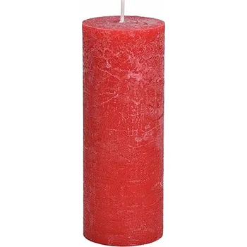 Svíčka Parafínová stolní svíčka červená 18 cm 18 x 6,8 cm