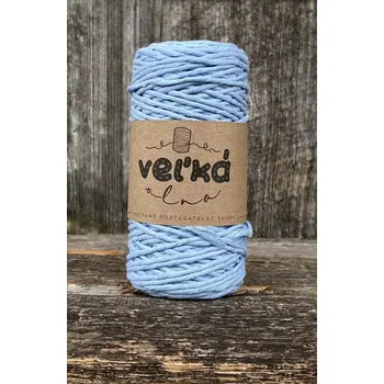 Příze Velká vlna Macrame 1,5mm Pomněnka (Špagát na macrame Nezábudka)