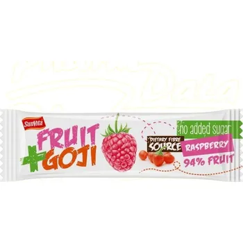 SunVita Fruit+Goji ovocná tyčinka malina 30g