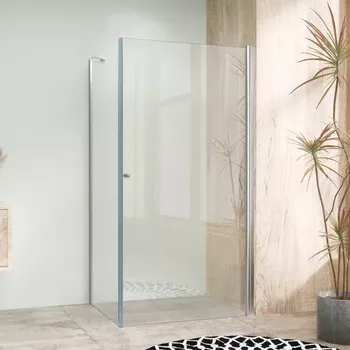 ALFA COMBI 90x80 Chrom/Čiré Obdélníková sprchová zástěna