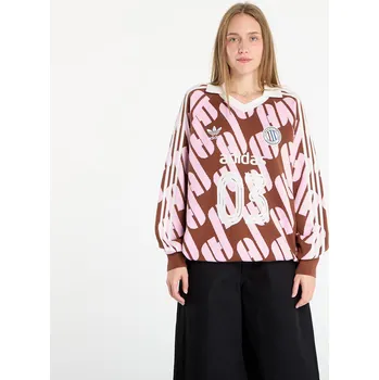 Pánská mikina Mikina adidas ADICOLOR BLOKECORE POLO UNISEX Preloved Brown XL