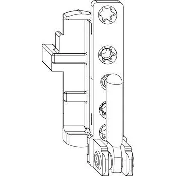 MACO spodní ložisko DT130, 12/18 mm,pravé, pro balk.dveře, 130kg,stříbrné(59490)