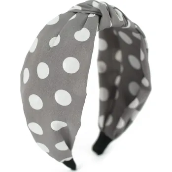 Čepice Čelenka s puntíky - světlešedá
