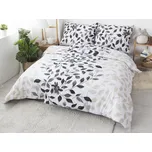 XPOSE® Bavlněné povlečení IVANKA na dvě lůžka - šedé 140x200 cm, 70x90 cm, Bavlna + Prodloužená možnost vrácení zboží do 50 dnů
