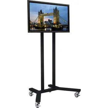 Televizní držák B-tech BT 8504 - Vozík pro plasmu celočerný pro TV o úhlopříčce do 65"