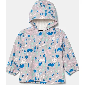 Dětská nepromokavá bunda The North Face BABY ANTORA RAIN JACKET šedá barva, NF0A7ZZS5VJ1 90X, vel. 63-71