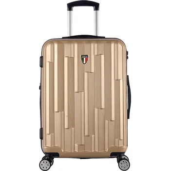 Plastový kufr TUCCI Riflettore M - béžová