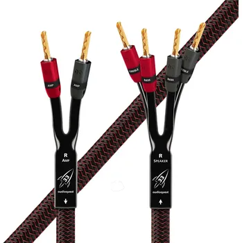 Audio kabel Audioquest Rocket 33 SBW - 5,0 m - reproduktorové kabely Single-BiWire, banánky zlaté
