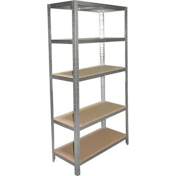 regál meets-ecommerce UG Kovový regál 230x80x23, 5-7 polic barva: pozink, počet polic: 5 polic