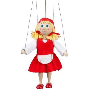 loutka Moravská Ústředna Červená Karkulka 20 cm, dřevěná loutka