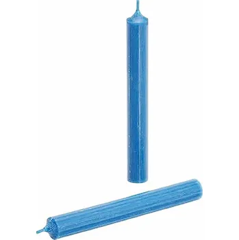 Svíčka Parafínová stolní svíčka petrol 18 cm 18 x 2 cm