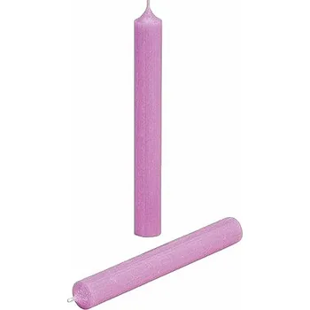 Svíčka Parafínová stolní svíčka fialová 18 cm 18 x 2 cm