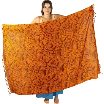 Šátek Sarong / pareo / plážový šátek Liora Orange, Sittar.cz