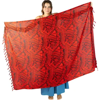 Šátek Sarong / pareo / plážový šátek Liora Red, Sittar.cz
