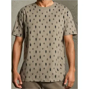 Sinsay - Tričko s krátkým rukávem - hnědá - 864GP-74X - 864GP-74X-3XL