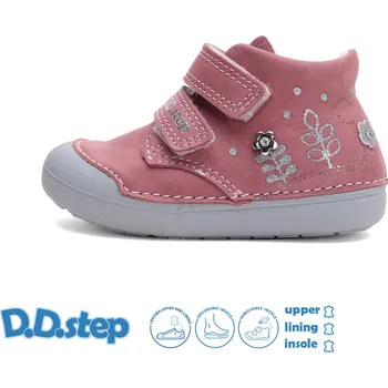 Dívčí polobotky Celoroční obuv DDstep barefoot S066-52842B Raspberry dívčí Velikost: 24