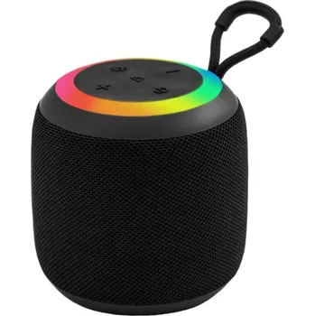 F6 bezdrátový Bluetooth reproduktor s podsvícením - černý