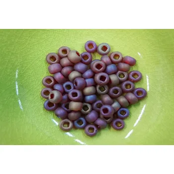 Dětské navlékací korálky Korálky PRECIOSA rokajl vel.3/0 - rubínová s IRIS - 10g