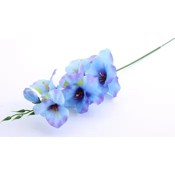 umělá květina Umělé kvítí GLADIOLA modrá