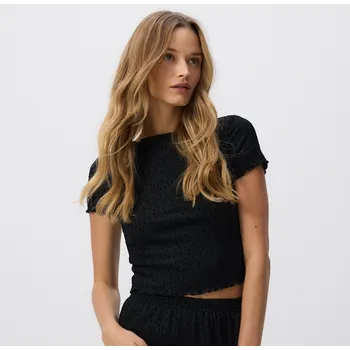 Dámský kabát Reserved - LADIES` BLOUSE - černý - 564GA-99X - 564GA-99X-XS