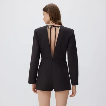 Dámské šaty Reserved - Kombinéza s vázáním - hnědá - 208HU-88X - 208HU-88X-S