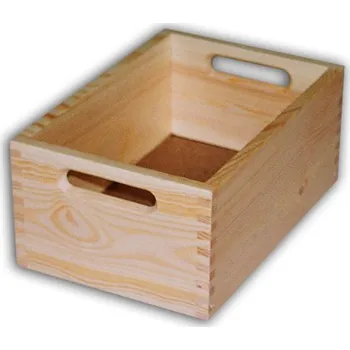 Úložný box Kareš Dřevěná bedýnka 30x20x13 cm Povrchová úprava: bez povrchové úpravy